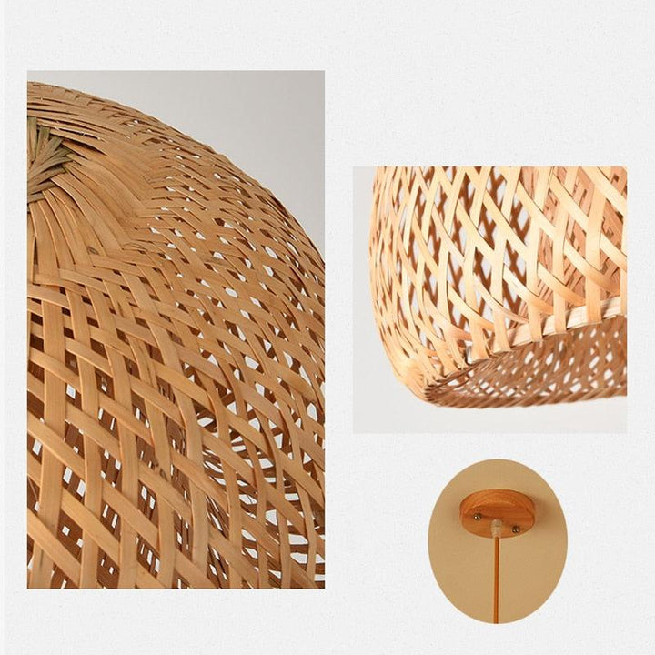 Luminária de Bambu Artesanal Para Casa - Electshop