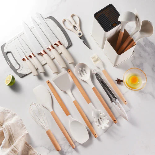 Kit de Cozinha 19 Peças de Silicone Premium - ULTIMAS UNIDADES - Electshop