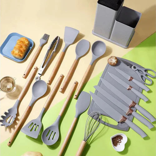 Kit de Cozinha 19 Peças de Silicone Premium - ULTIMAS UNIDADES - Electshop